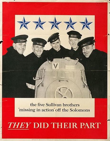 Navy Recruiting Poster - Sullivan Brothers