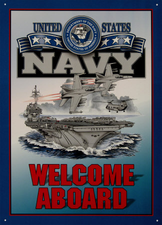 Navy Recruiting Poster - Welcome Aboard